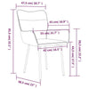 Dining Chairs 2 Pcs Dark Grey Velvet