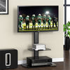 Heavy Duty Floor TV Stand with Mount for 32-65" TVs with 2-Tier Storage Shelves