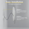 LUVODI LED Bathroom Mirror with Clear Glass Frame Backlit Defog Dimmable Mirrors