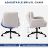 Ralex-chair Office Chairs Faux Cashmere Desk Chair with Adjustable Height