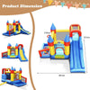 Inflatable Bounce House Kids Bouncy Castle Jumping Climbing Slide w/Air Blower