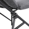 Modern Industrial Metal Frame Armchair Lazy Soft Cushion Seat Moon Chair Lounge