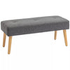 Multipurpose Bed End Bench Ottoman Footstool Tufted Upholstered Entryway Bedroom