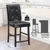 2X Counter Height Bar Stool Modern Pub Chairs Kitchen Dining Chair w/Footrest