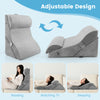 3PCS Bed Wedge Pillow Set Ergonomic Incline Pillow Post-surgery Triangle Pillow