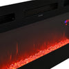 Modern TV Stand 178cm Unit Cabinet w/ Electric Fireplace & 12 Colour LED Light
