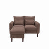 Modern L-Shaped Corner Sofa 2 3 Seater Armchair Couch With Footstool