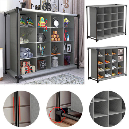16 Cube Bookcase Shelf Display Furniture Storage Shelving Unit Livingroom Office