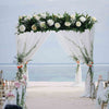 Artificial Wedding Rose Flower Row Top Table Backdrop Arch Arrangement Wall Deco