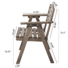 Wooden Garden Furniture Set 4 Seaters Dining Outdoor Table Chairs Hardwood Patio