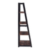 Book Shelves Wood & Metal Bookcase Standing Storage Rack For Living Room Bedroom