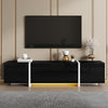 TV Stand Cabinet TV Unit with Low Panel Modern TV Cabinet for Living Room Black