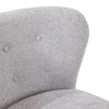Wing Back Buttoned Chair Chenille Armchair Upholstered Single Sofa Bedroom Cafe