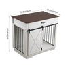 Wooden Pet Dog Crate Pet Dog Kennel Cage Furniture End Table w/ 1 Large Drawer