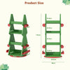 Bookshelf Storage Shelf With Children's Reading Room Open Storage Modern Green