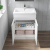 600mm Freestanding Vanity Unit Basin Sink Bathroom Storage Cabinet Gloss White