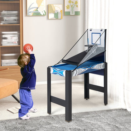 6-In-1 Combo Game Table Set Party Multi Game Table w/ Basketball & Billiards