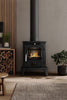 Fireplace Chimney Set, Mantelpiece High-Efficiency 5KW Cast Iron Fireplace Stove