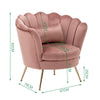 Fabric Velvet Lotus Chair Armchair Dining Living Room Office Reception Sofa Seat
