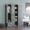 15 Cube Wardrobe Portable Interlocking Plastic Modular Closet Organiser Cabinet