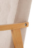 Modern Accent Chair Tufted Reading Armchair Upholstered Sofa W/Rubber Wood Frame