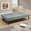 Modern Fabric 3 Seater Sofa Recliner Sleeper Sofa Bed Single With Solid Wood Leg