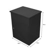 Medium Parcel Delivery Drop Box Lockable Home Storage Letter Post Box Black