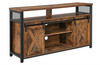 Large TV Stand Industrial Storage Sideboard Vintage Rustic Metal Media Cabinet