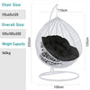 Hanging Egg Chair Rattan Outdoor Indoor Patio Garden Swing Chairs With Cushion