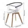 1/2/4 Dining Chair Glass/Wood/Metal Dining Table Office Coffee Lounge Furniture