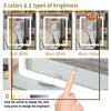 Dressing Table With LED Light Bar Mirror Drawers Stool Vanity Set Bedroom Makeup