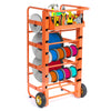 Wire Spool Cart Wire Reel Caddy Dispenser w/11 Rods Multiple Axles Cable Holder