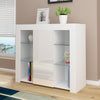 High Gloss Door Sideboard Buffet Cabinet Cupboard TV Unit Stand with LED Light