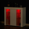 LED High Gloss White Sideboard Storage TV Stand Cupboard Cabinet Unit New