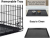 Metal Dog Cage Puppy Training Crate Pet Carrier Small Medium Large XL XXL Metal