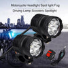Universal Front Spot Light Motorcycle Auxiliary Motorbike Fog Lamp Headlight 72W