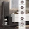 5-Tier Bathroom High Cabinet Freestanding Tall Narrow Storage Cabinet Organizer