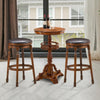 Set of 2 Bar Stools Kitchen Counter Height Pub Chair 360 °Swivel 29"/74cm Tall