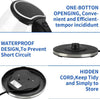2L Electric Kettle Glass 360 Blue LED Illuminated Jug Auto Shut Off Protection