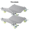 2PC 2000lb Per Each Car Tire Skate Tyre/Wheel Dolly Ball Bearing Machinery Mover
