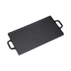 Reversible Cast Iron Griddle & Grill Pan Skillet BBQ Plate Hob Stove Hot Pans UK