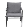 Padded Armchair Leisure Chair with Metal Frame for Living Room Bedroom Office