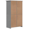 Wardrobe BODO Grey 101x52x176.5 Solid Wood Pine N2S6