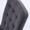 Dining Chairs Set of 4 Velvet Fabric Padded Seat Metal Legs Backrest Home Office