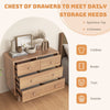 Modern 4-Drawer Dresser Wooden Storage Chest Cabinet Storage Organizer