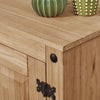 New Sideboard 2 Door Storage Cupboard Solid Mexican Waxed Pine Buffet Cabinet