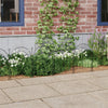 20 Panels Garden Fence Metal Picket Border Outdoor Lawn Flower Edging Decorative