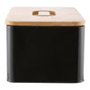 Metal Bread Bin with Chopping Board Lid Kitchen Food Cake Loaf Storage Container