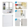 Wall Mounted Bathroom Cabinet with Mirror and Shelf White