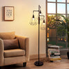 Tall 160CM Floor Lamp Standard Free Standing Living Room 3 Heads Home Wire Cage